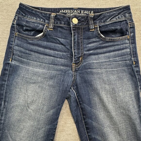 American Eagle Outfitters Size 6 Hi-Rise Jegging Super Stretch Reg Blue Denim - Picture 4 of 12